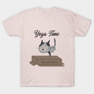 Yoga Cat / Yoga Time / Yoga Training T-shirt / Cute Cat Doing Yoga / Think Outside The Box T-Shirt